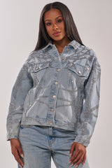 TWILIGHT ZONE RHINESTONE DENIM JACKET
