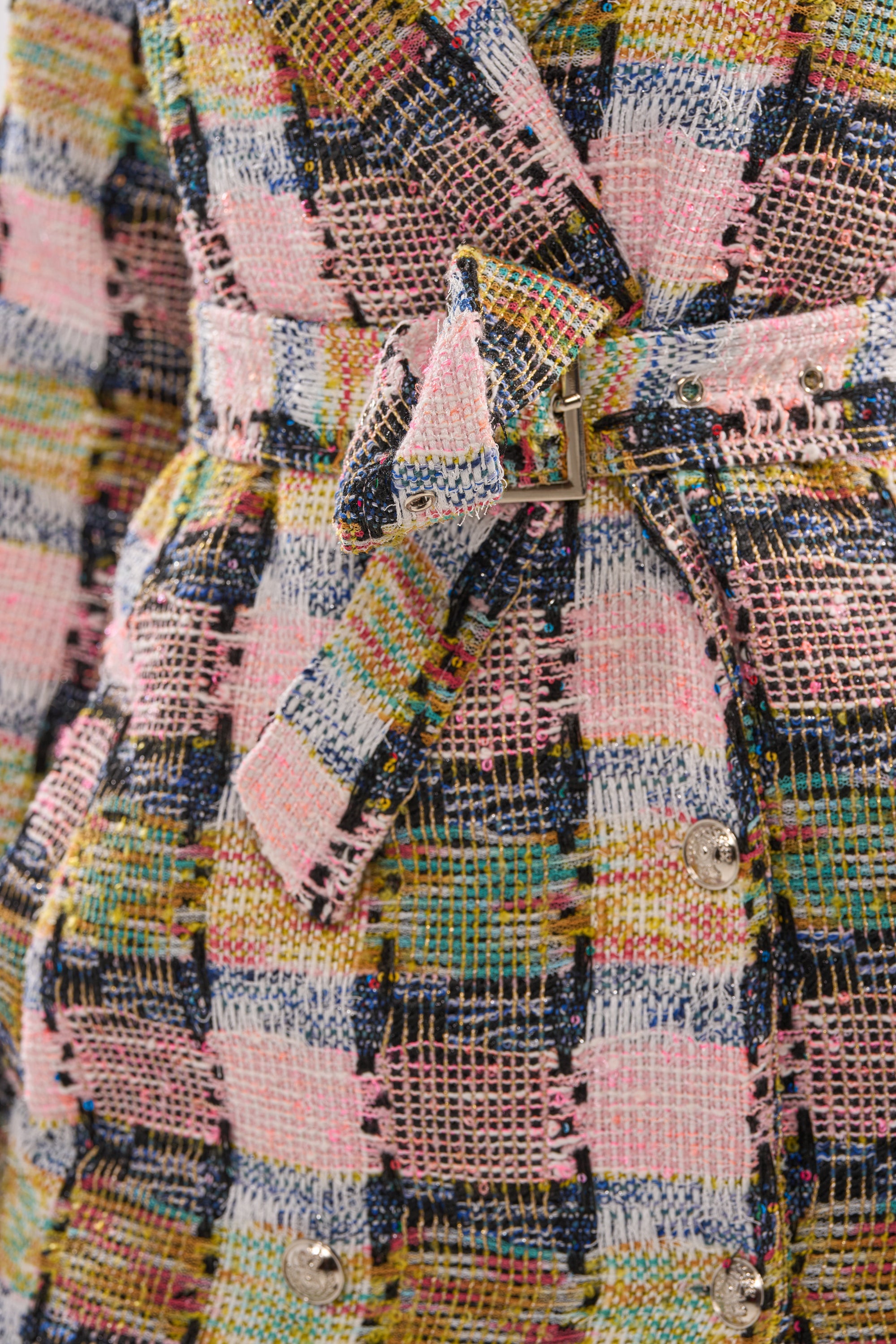 MAIN SQUEEZE TWEED TRENCH