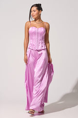 IN FULL BLOOM LIGHT PURPLE CORSET