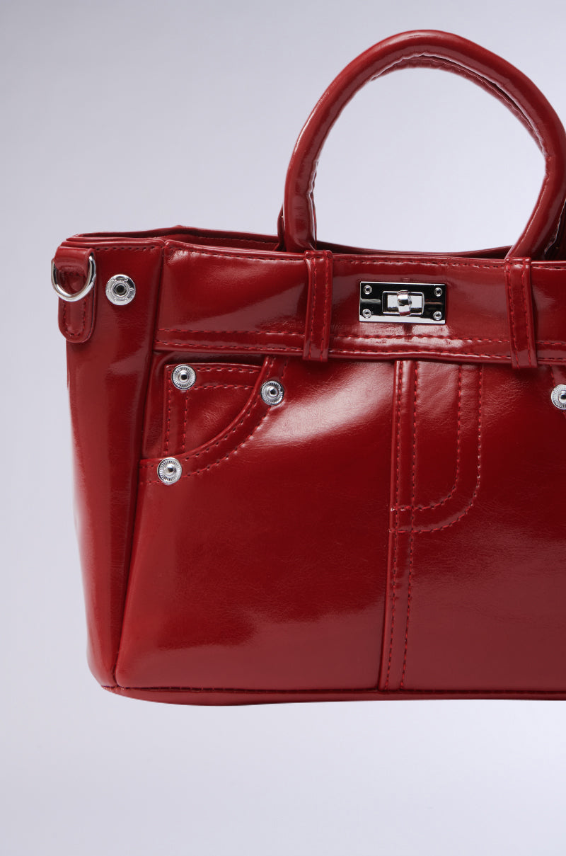 TOP TIER PANTS PU PURSE