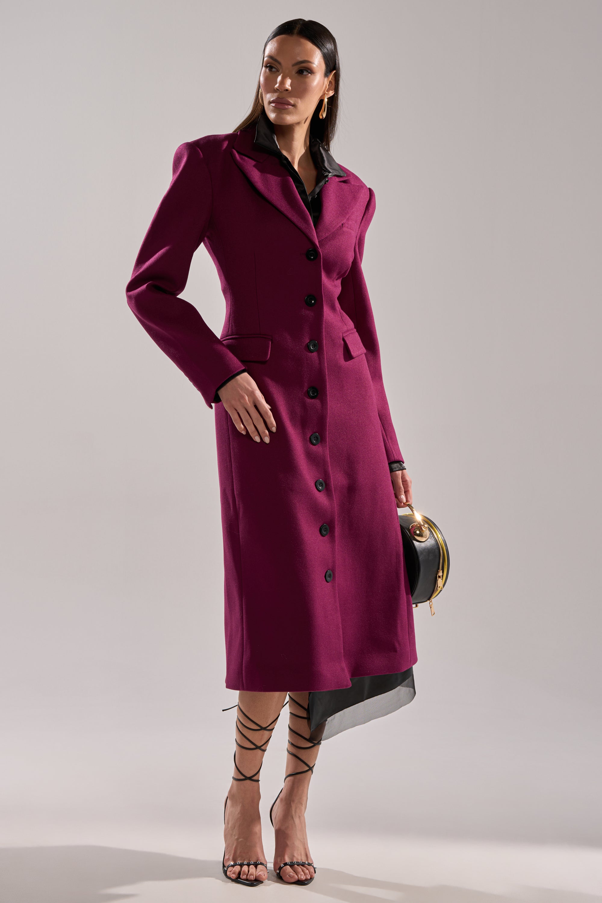 SCARLETT LUXE TRENCH IN PURPLE