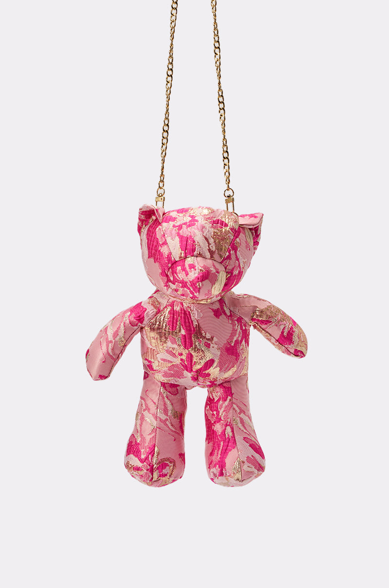 REALLY ME BROCADE BEAR BAG