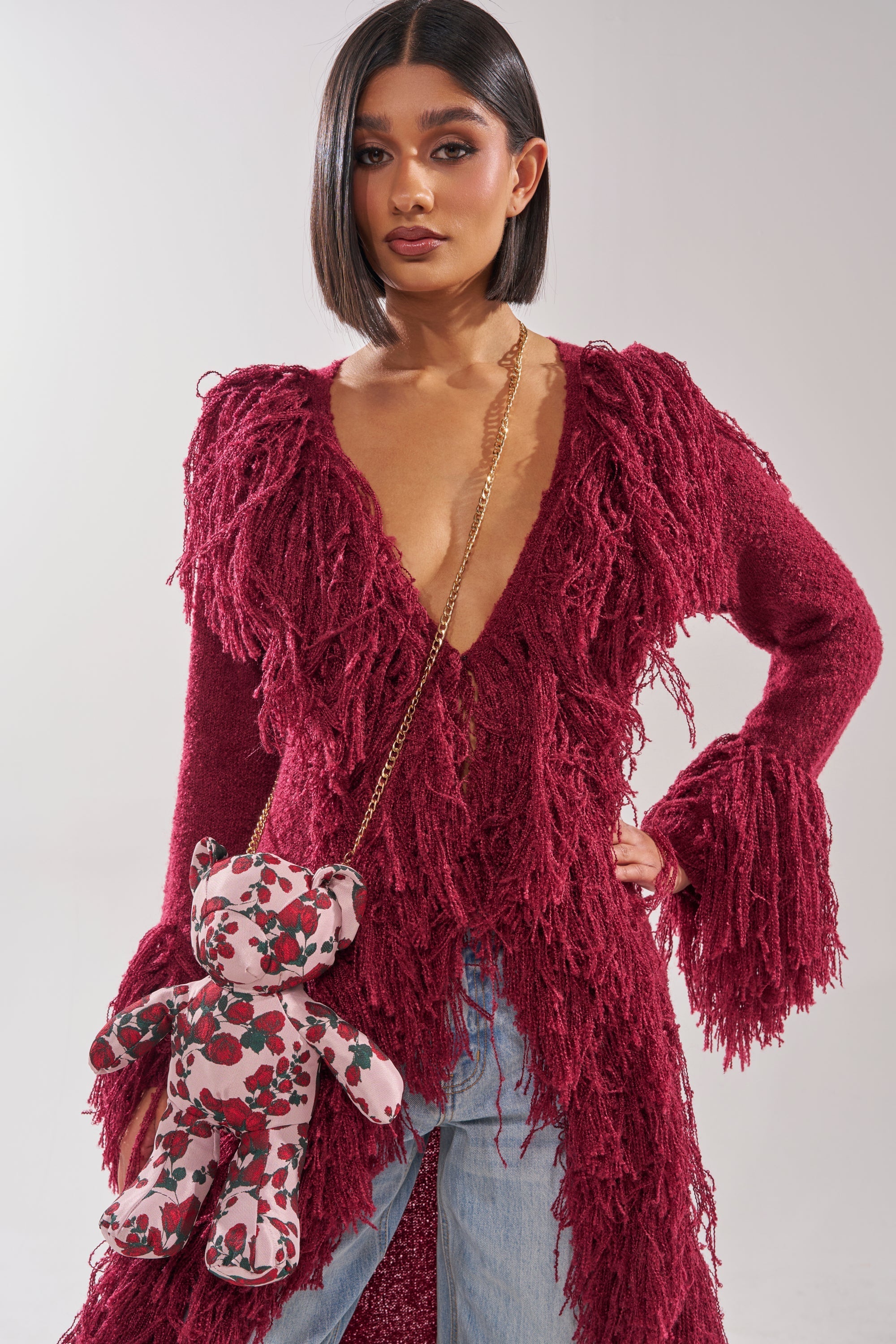 THE ONE ROSE BEAR BAG