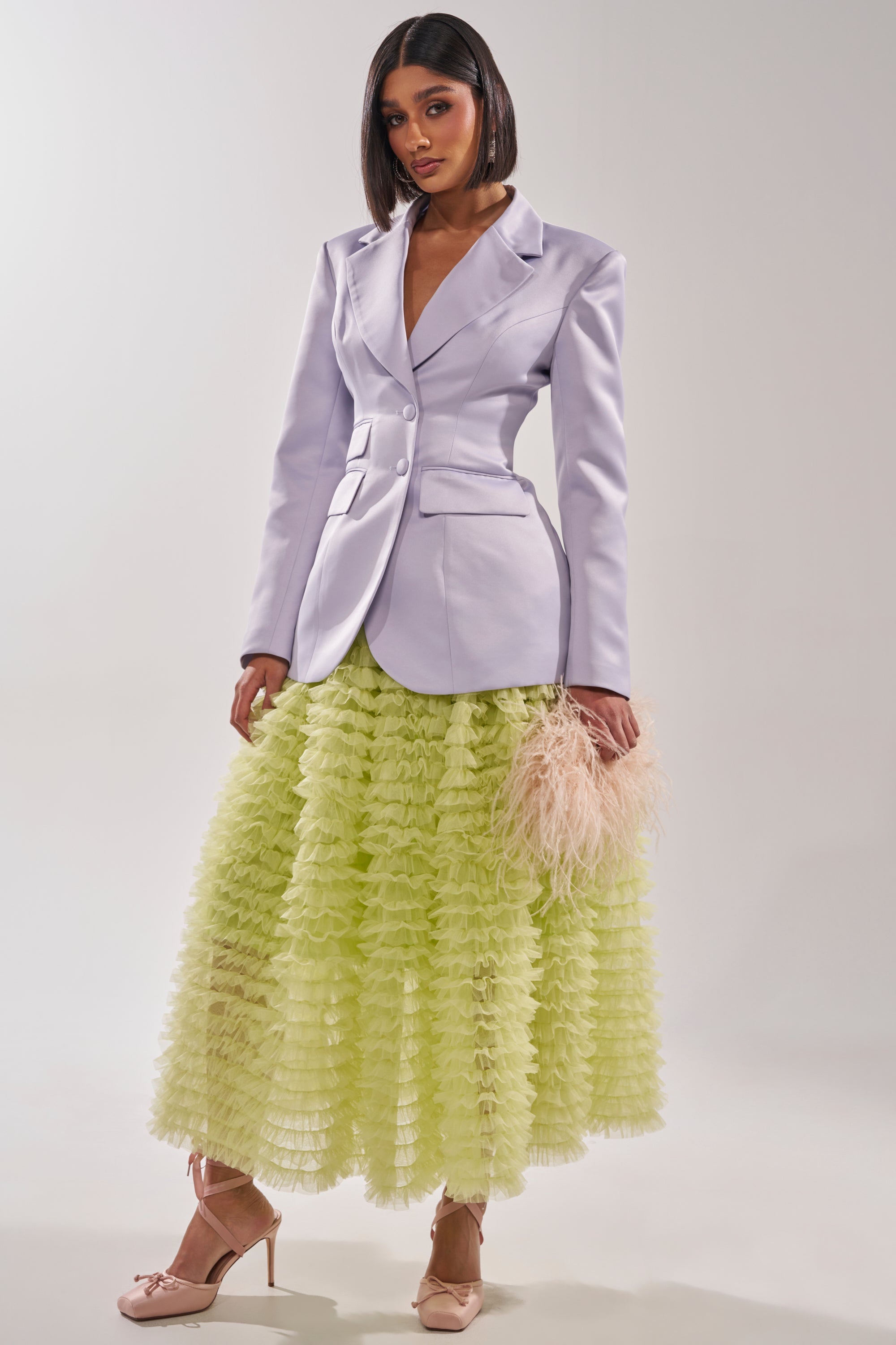 PERFECT FIT BLAZER IN LILAC