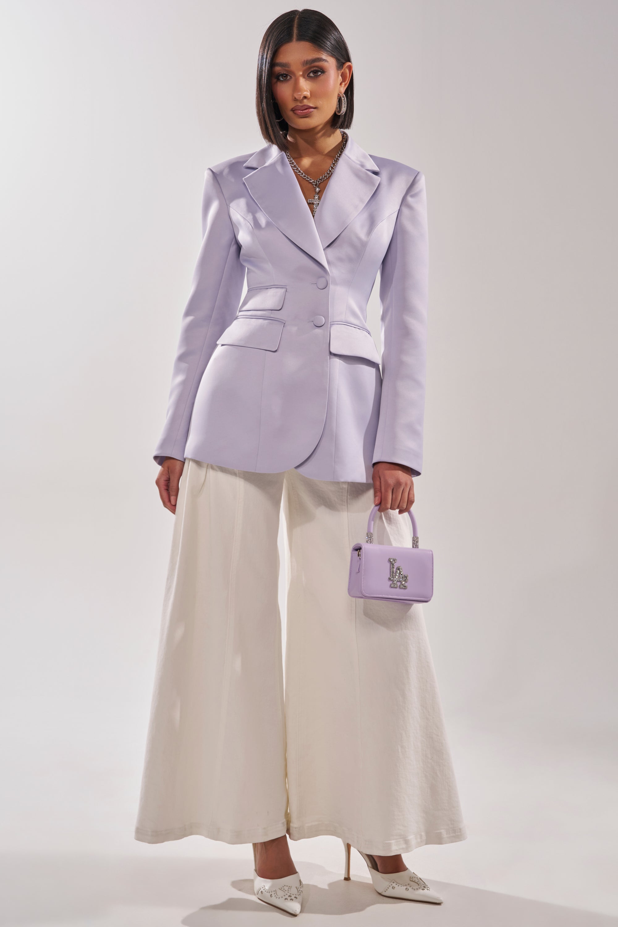 PERFECT FIT BLAZER IN LILAC