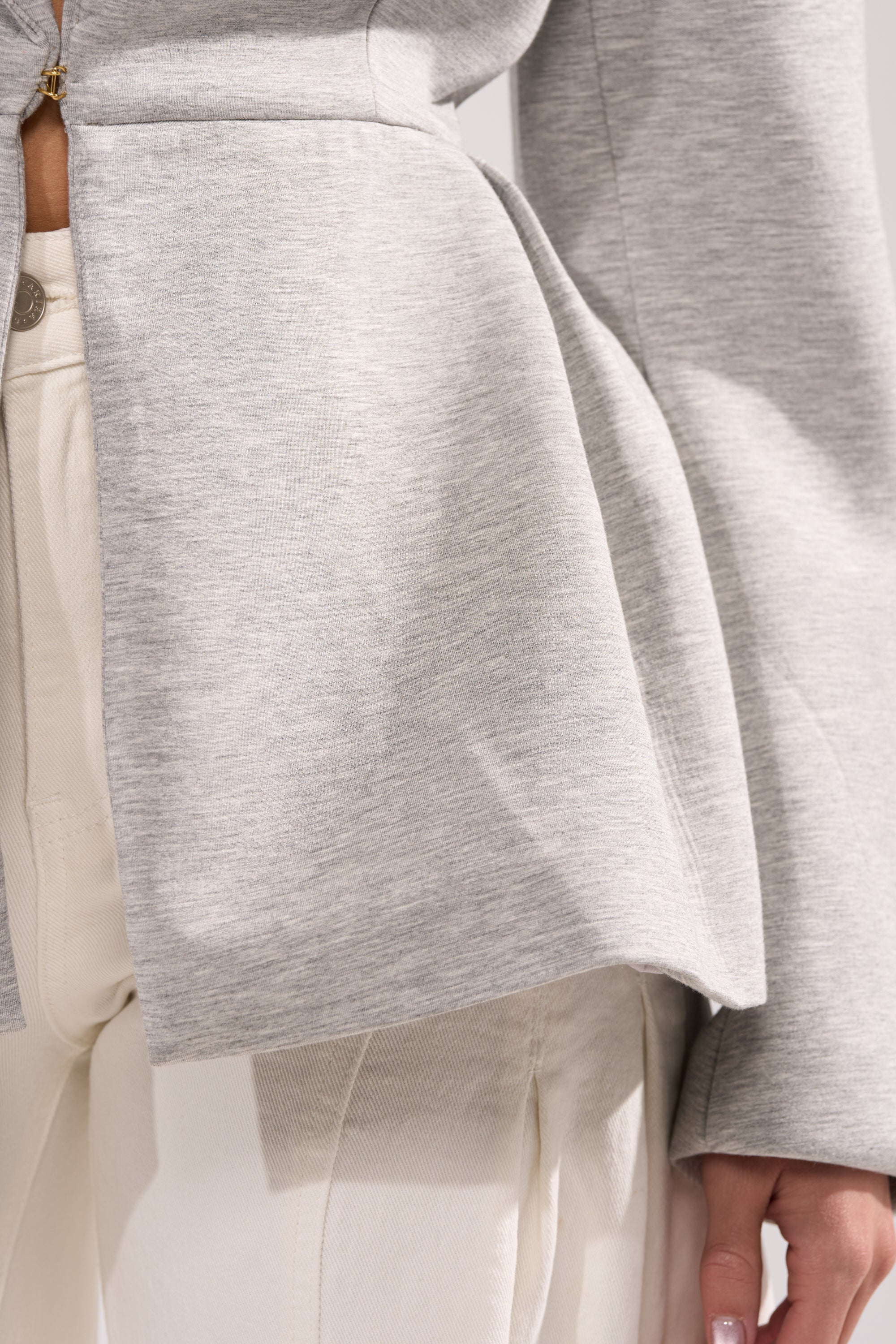 CANARY PEPLUM BLAZER IN SCUBA