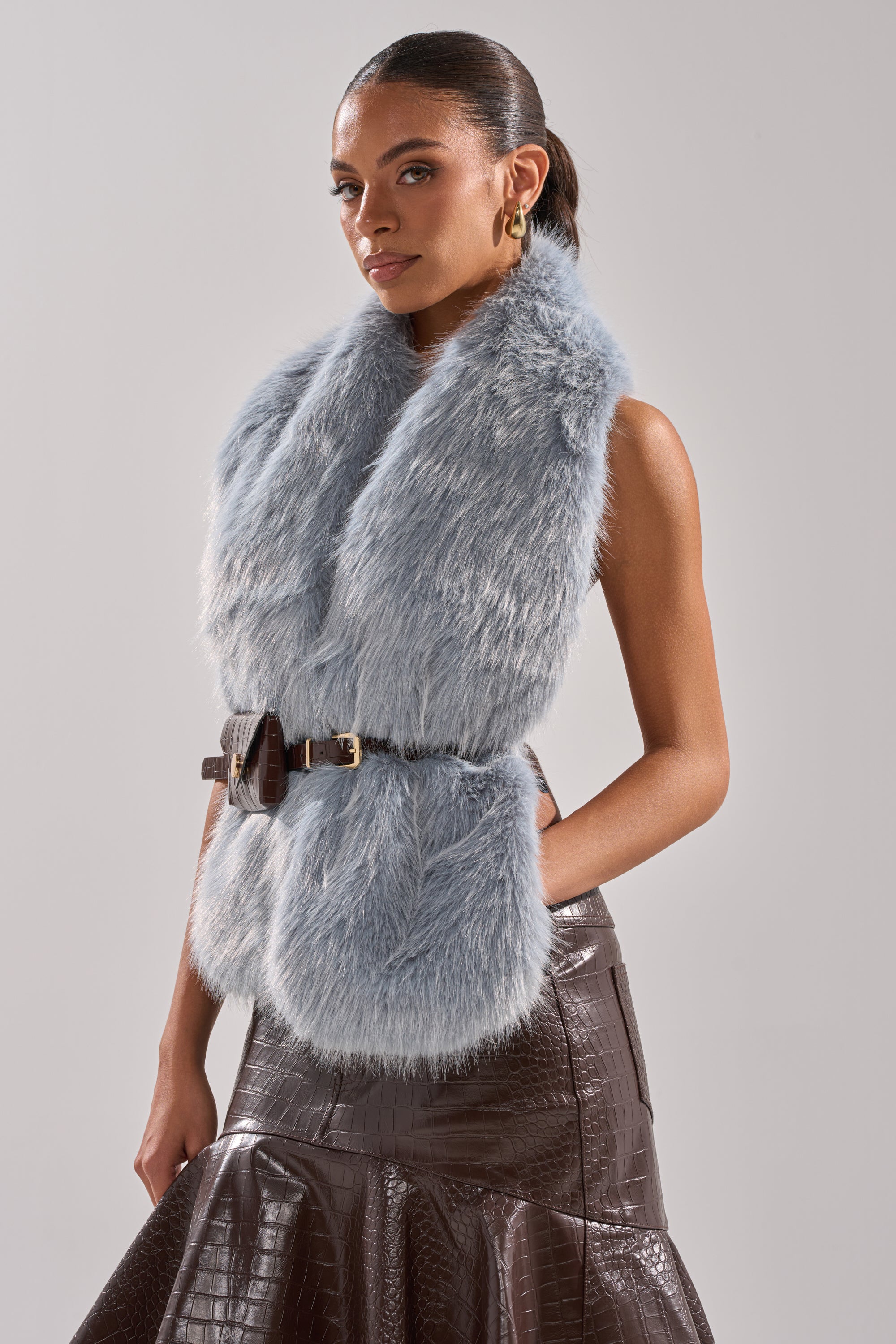 ITS GIVING FUR BLOUSE
