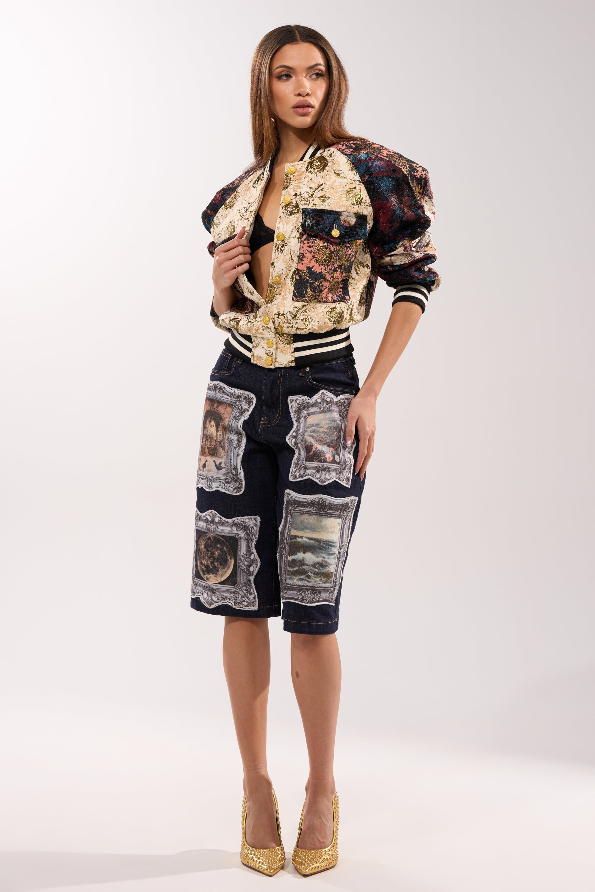 EGO CHECK PATCHWORK BOMBER