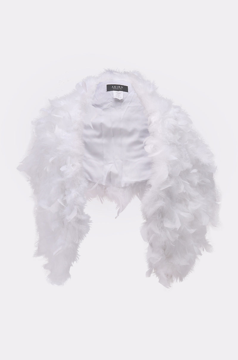 TRUDY FEATHER WRAP