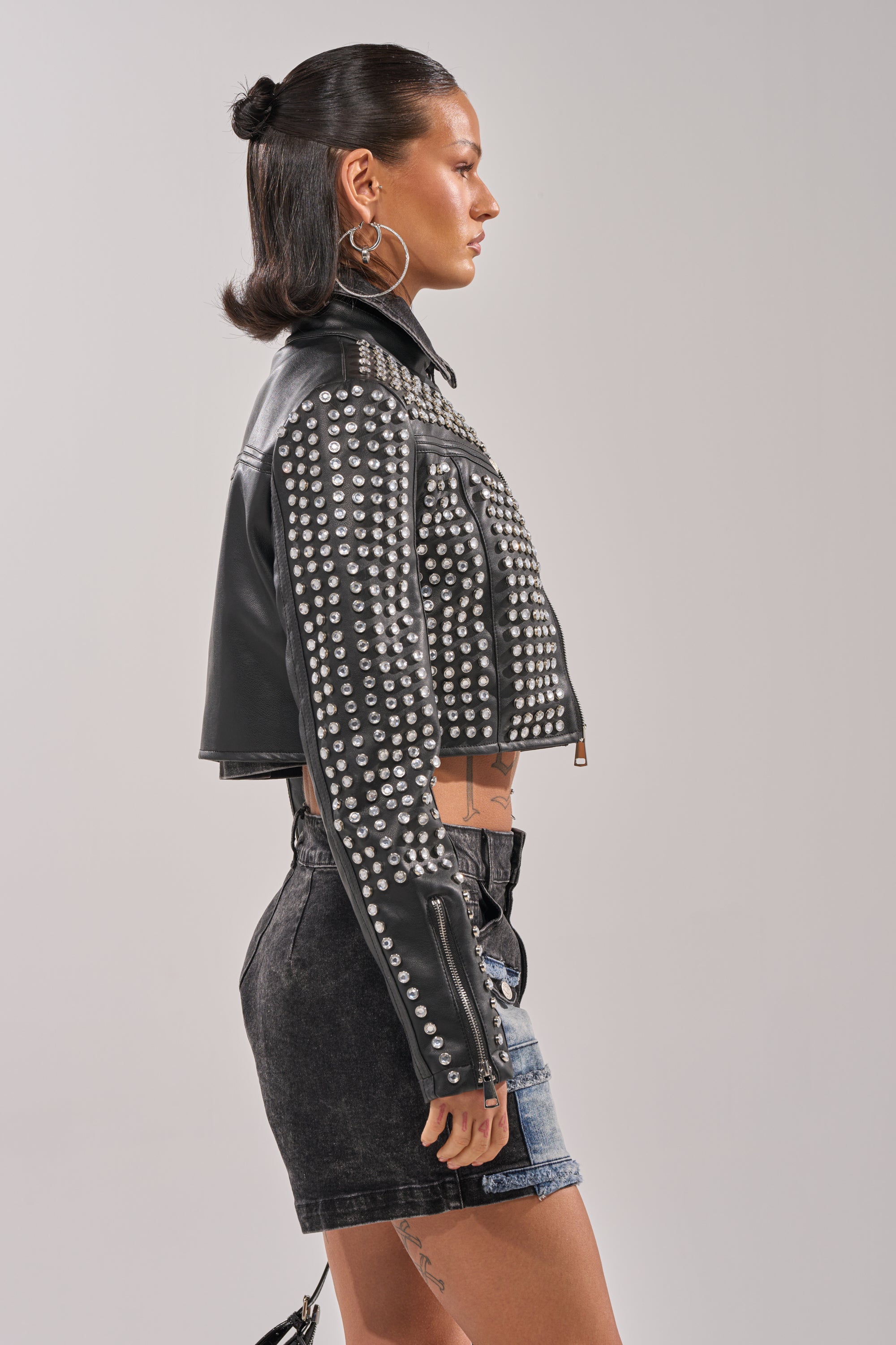 ASHTON RHINESTONE MOTO