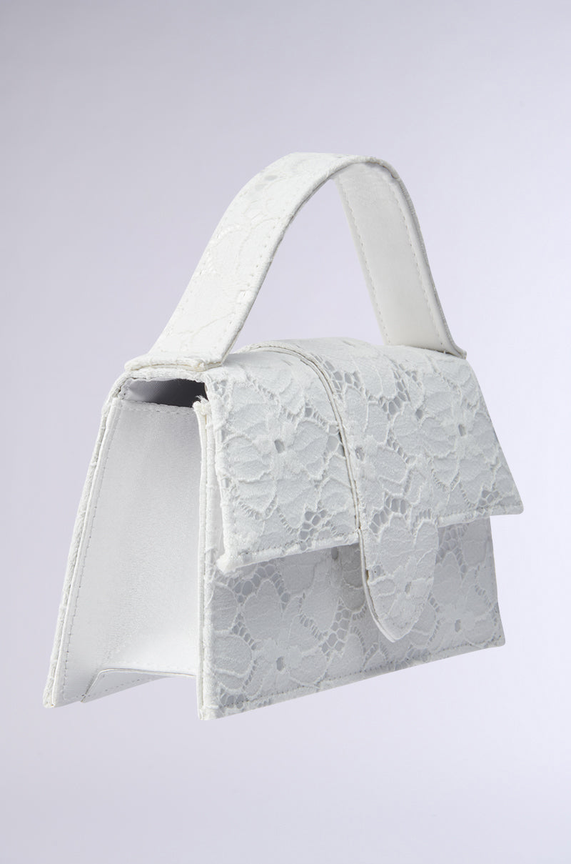HONEYMOON LACE APPLIQUE BAG
