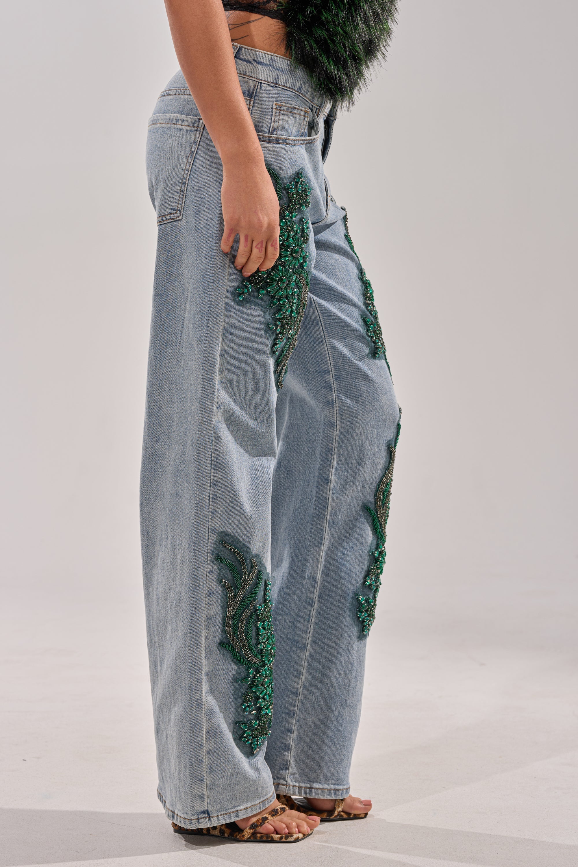 BILLIONAIRE BELLE RHINESTONE JEANS