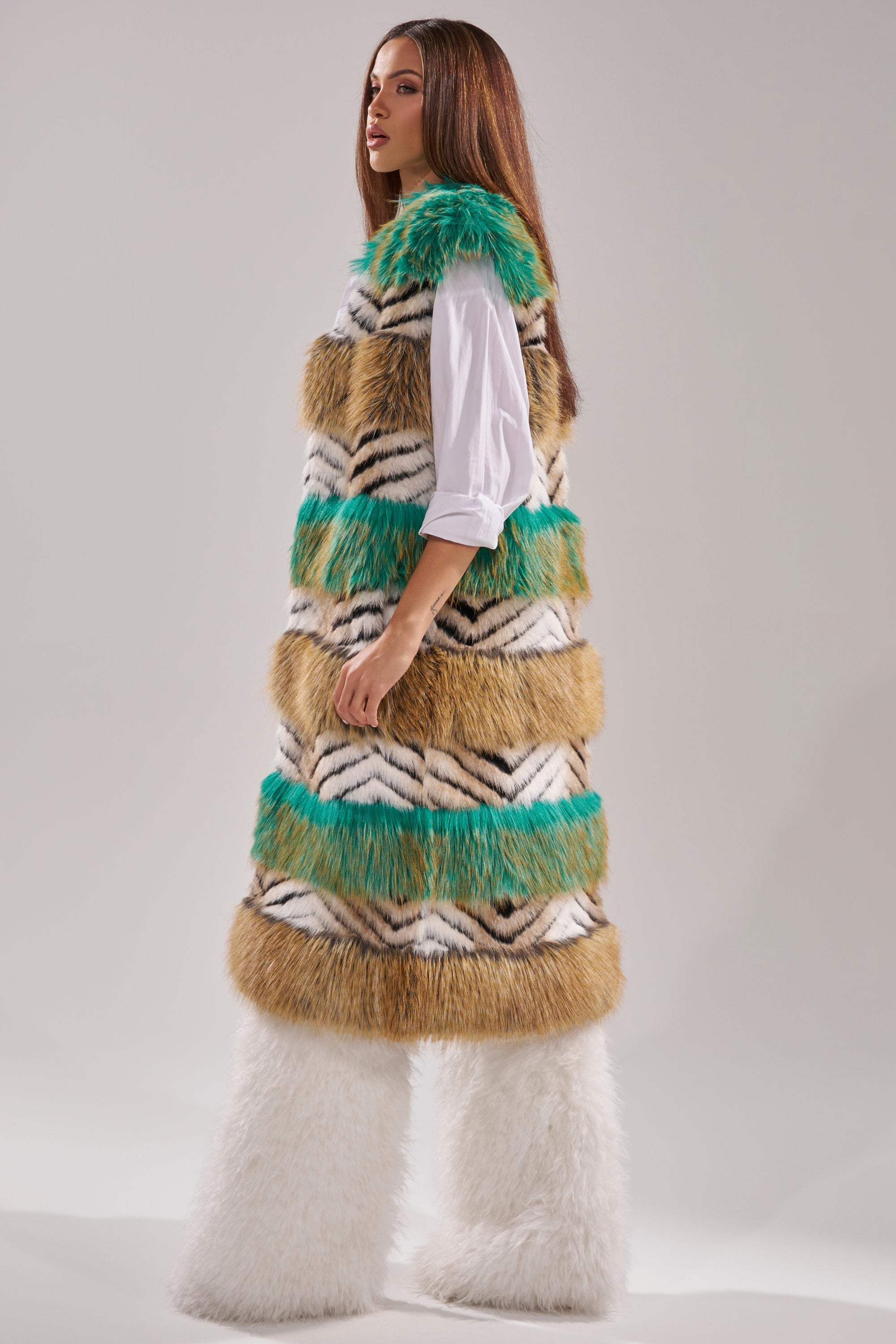 HYDE PARK FAUX FUR VEST