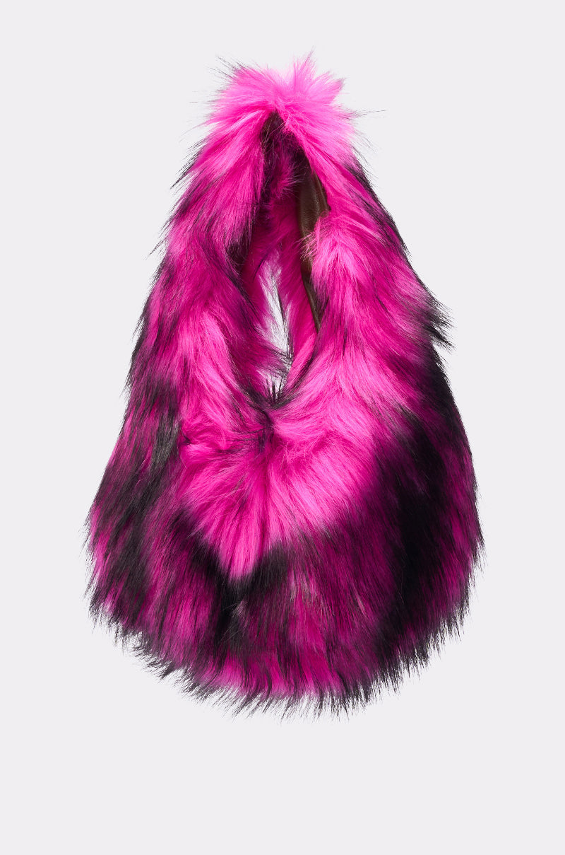 IN NYC FAUX FUR PURSE