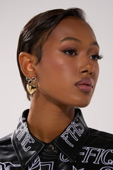 BIG HEART EARRING