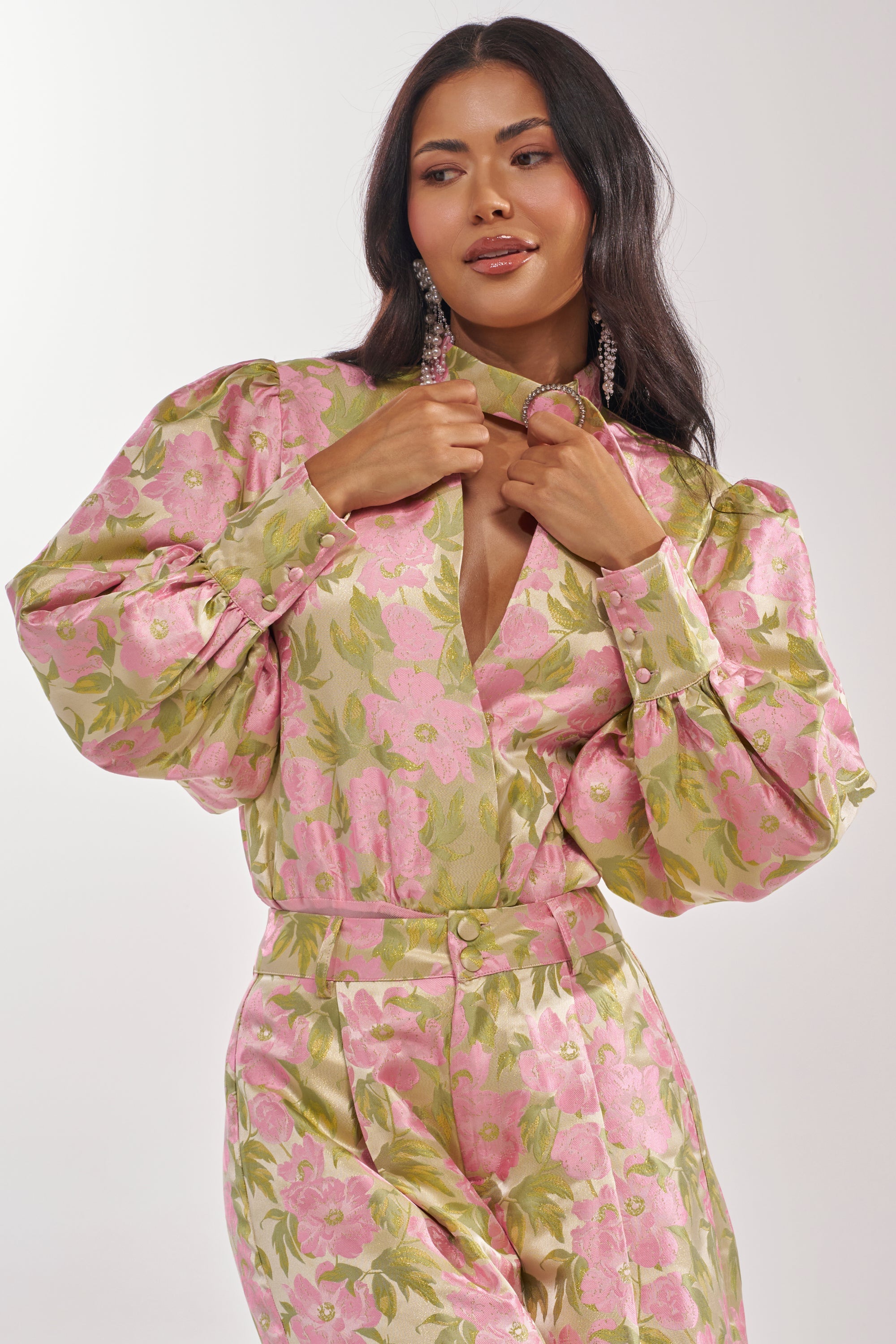 OVER IT FLORAL BODYSUIT
