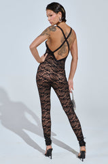 QUEEN VIBES LACE JUMPSUIT