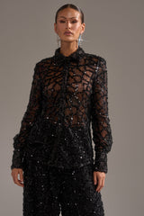 ROXY SEQUIN BUTTON DOWN