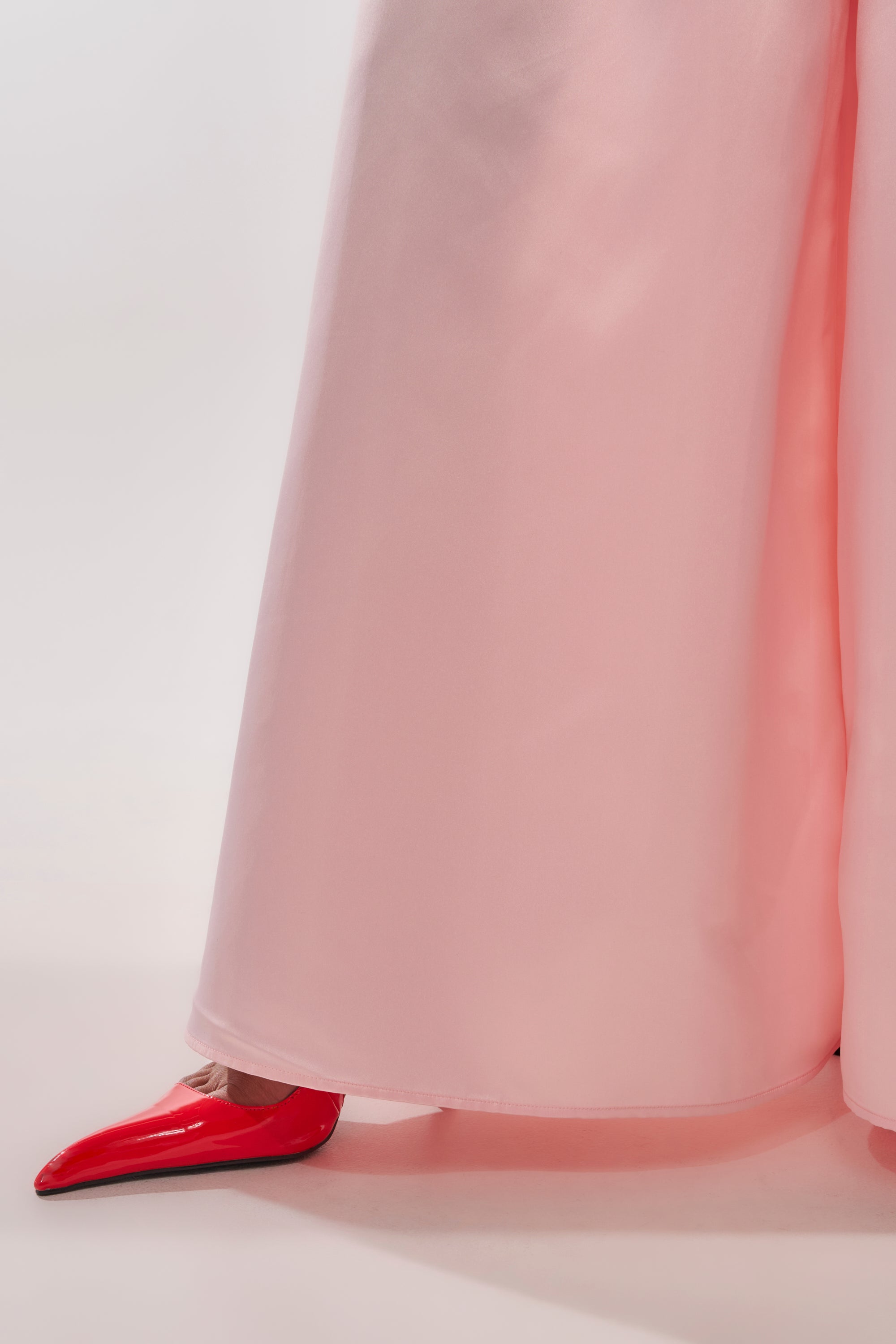 LILA SATIN WIDE LEG PANT