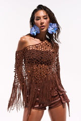 SHAKE IT QUEEN CROCHET BLOUSE