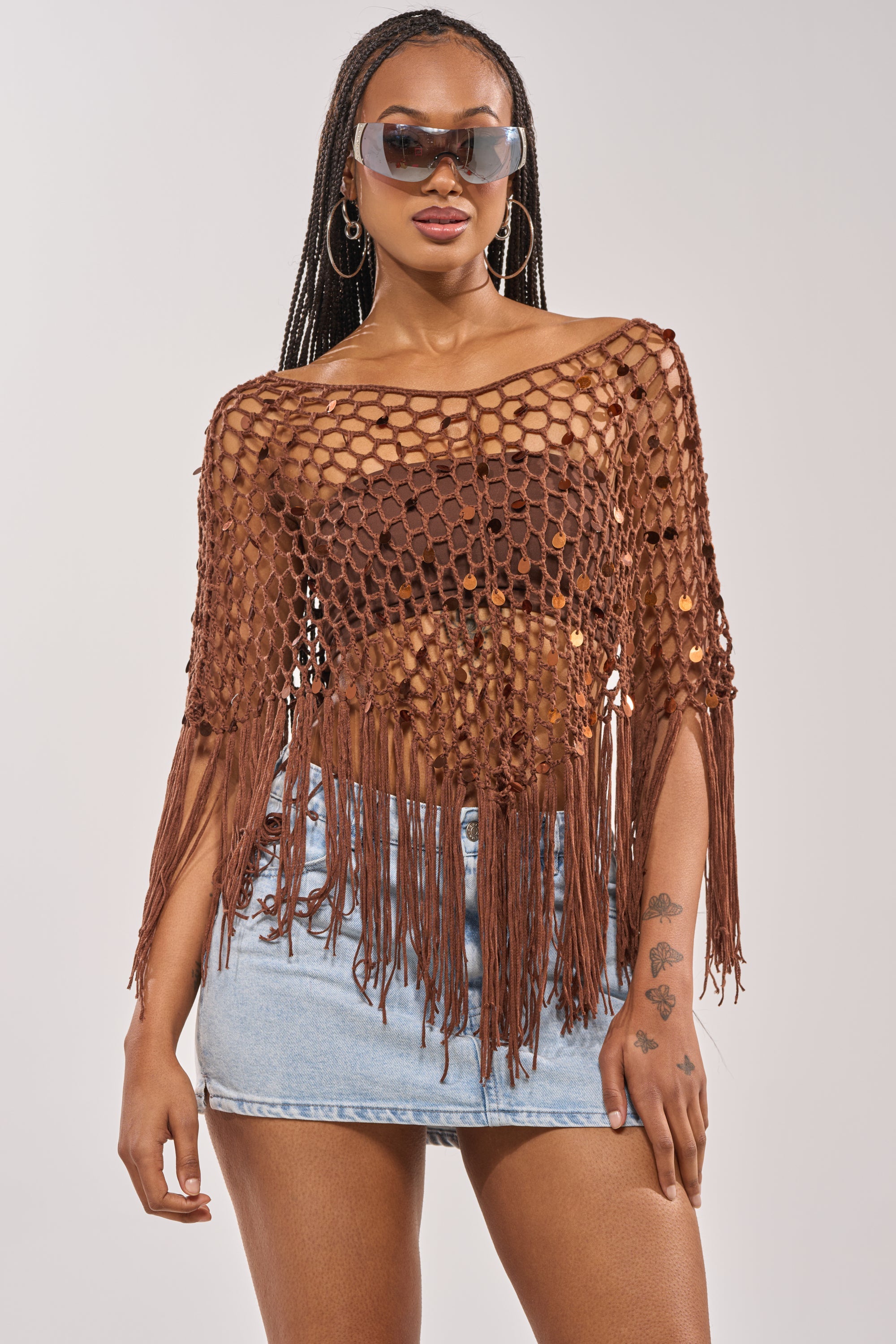 SHAKE IT QUEEN CROCHET BLOUSE