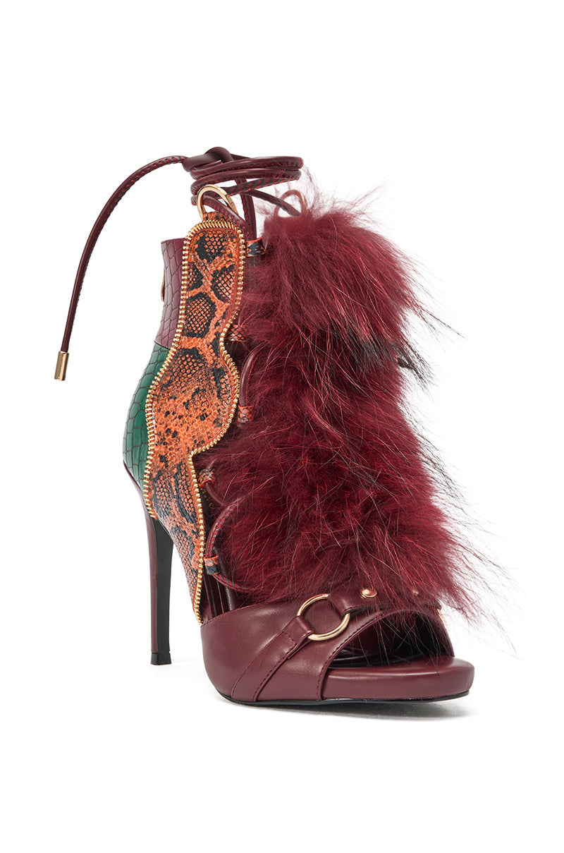 AZALEA WANG SHAINY SNAKE BURGUNDY MULTI