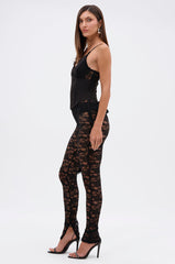 ACTING BRAND NEW LACE JUMPSUIT WITH CORSET BELT