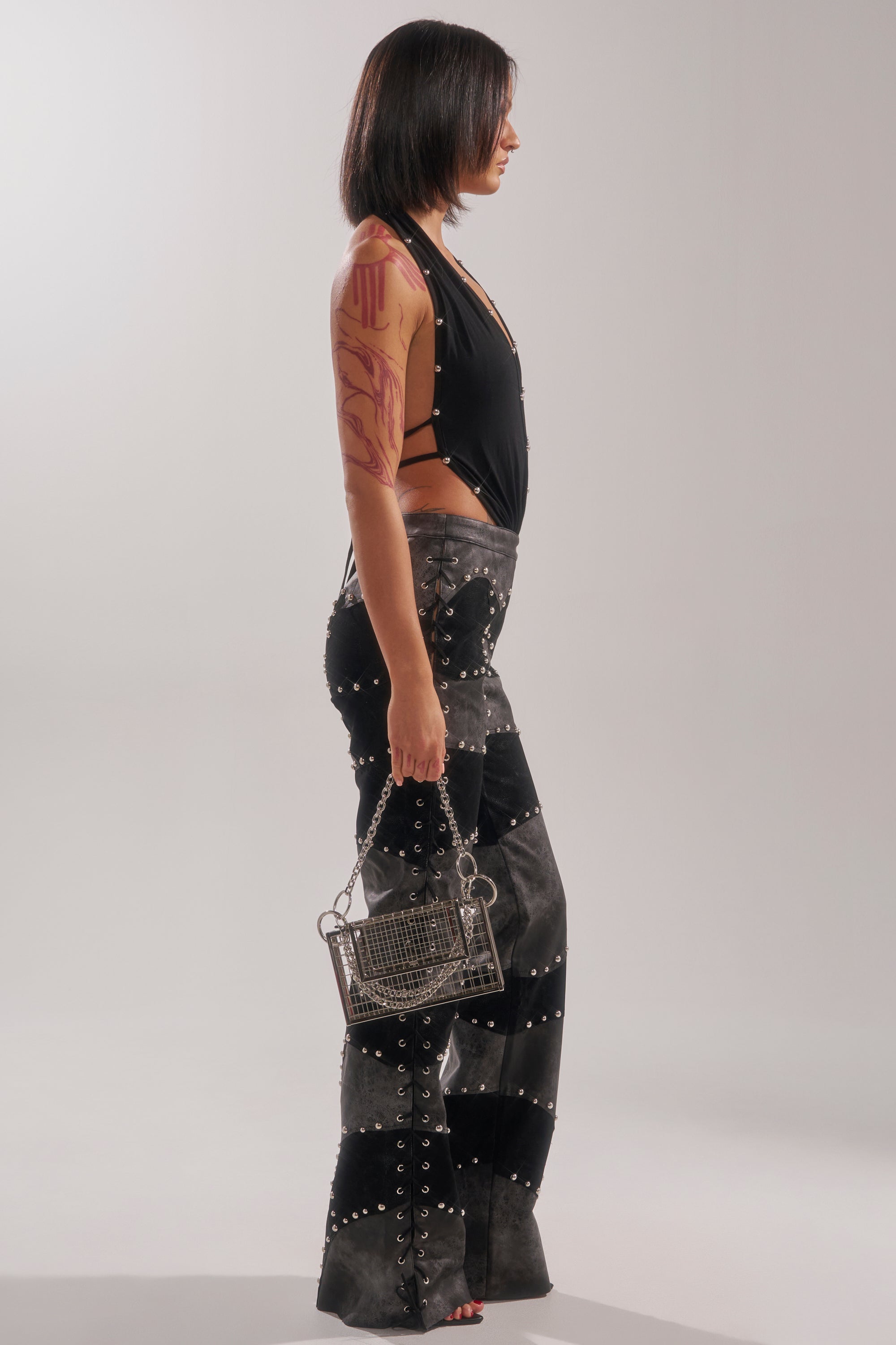 ROXY STUDDED SLEEVELESS JUMPSUIT