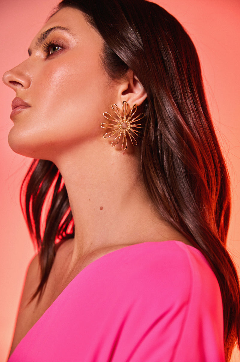 IN BLOOM GOLD EARRING