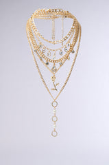 GOING ON A TRIP GOLD NECKLACE SET
