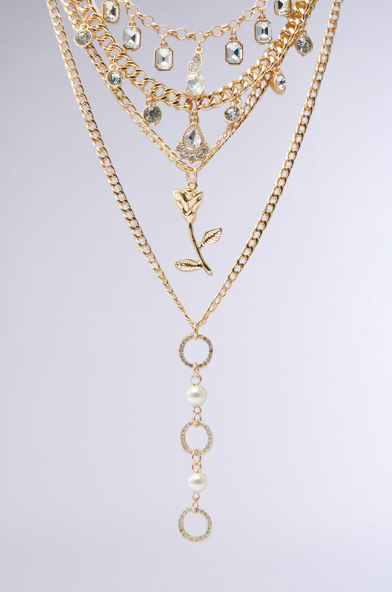 GOING ON A TRIP GOLD NECKLACE SET