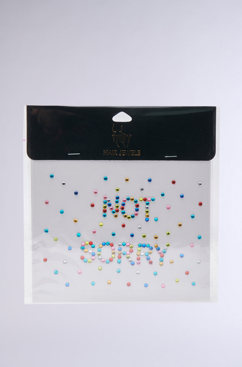 NOT SORRY HAIR GEMS