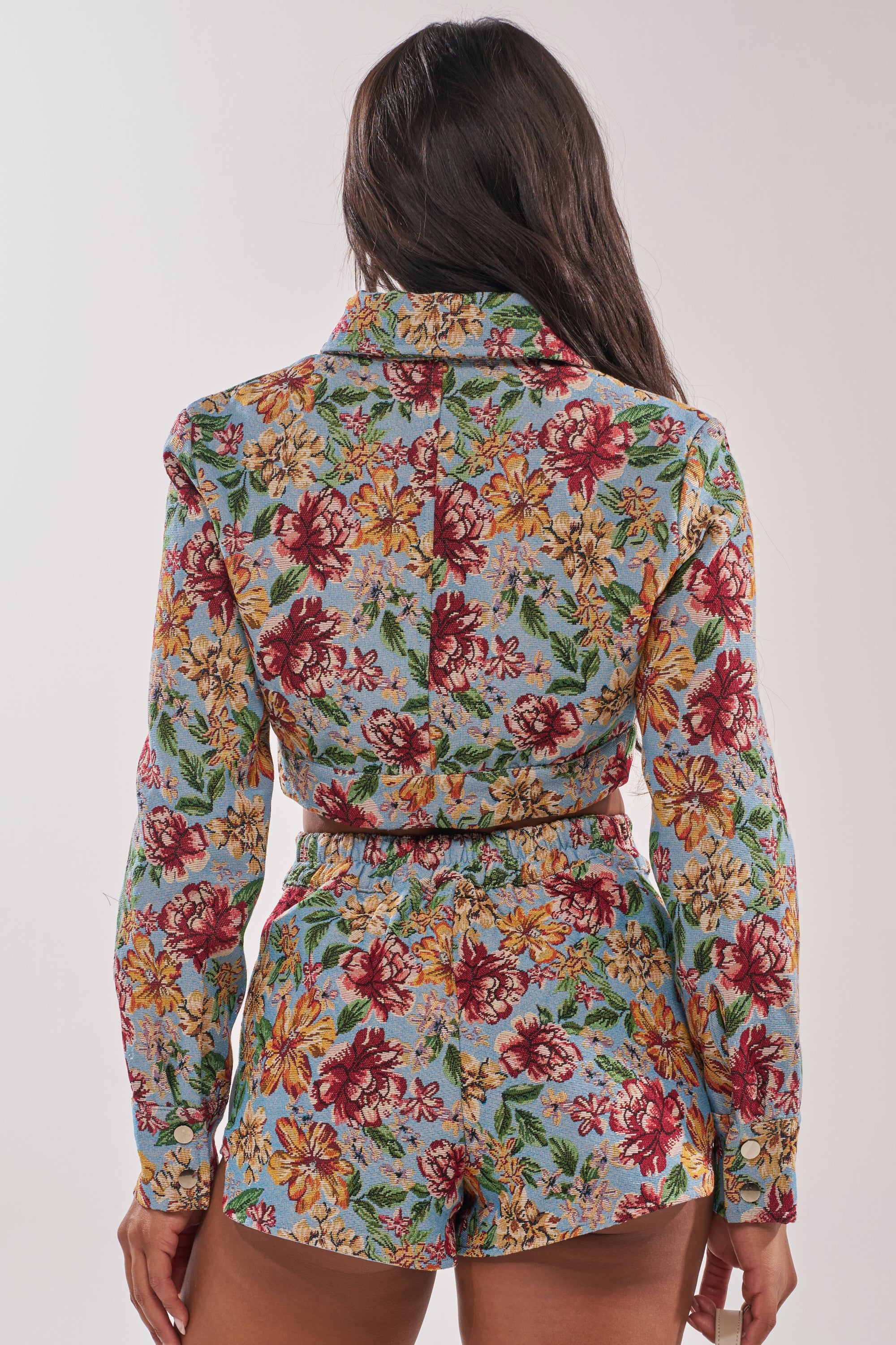 GOOD KARMA TAPESTRY MOTO IN BLUE MULTI