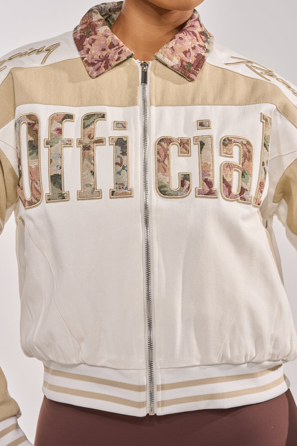 STILL THE ONE EMBROIDERED BOMBER