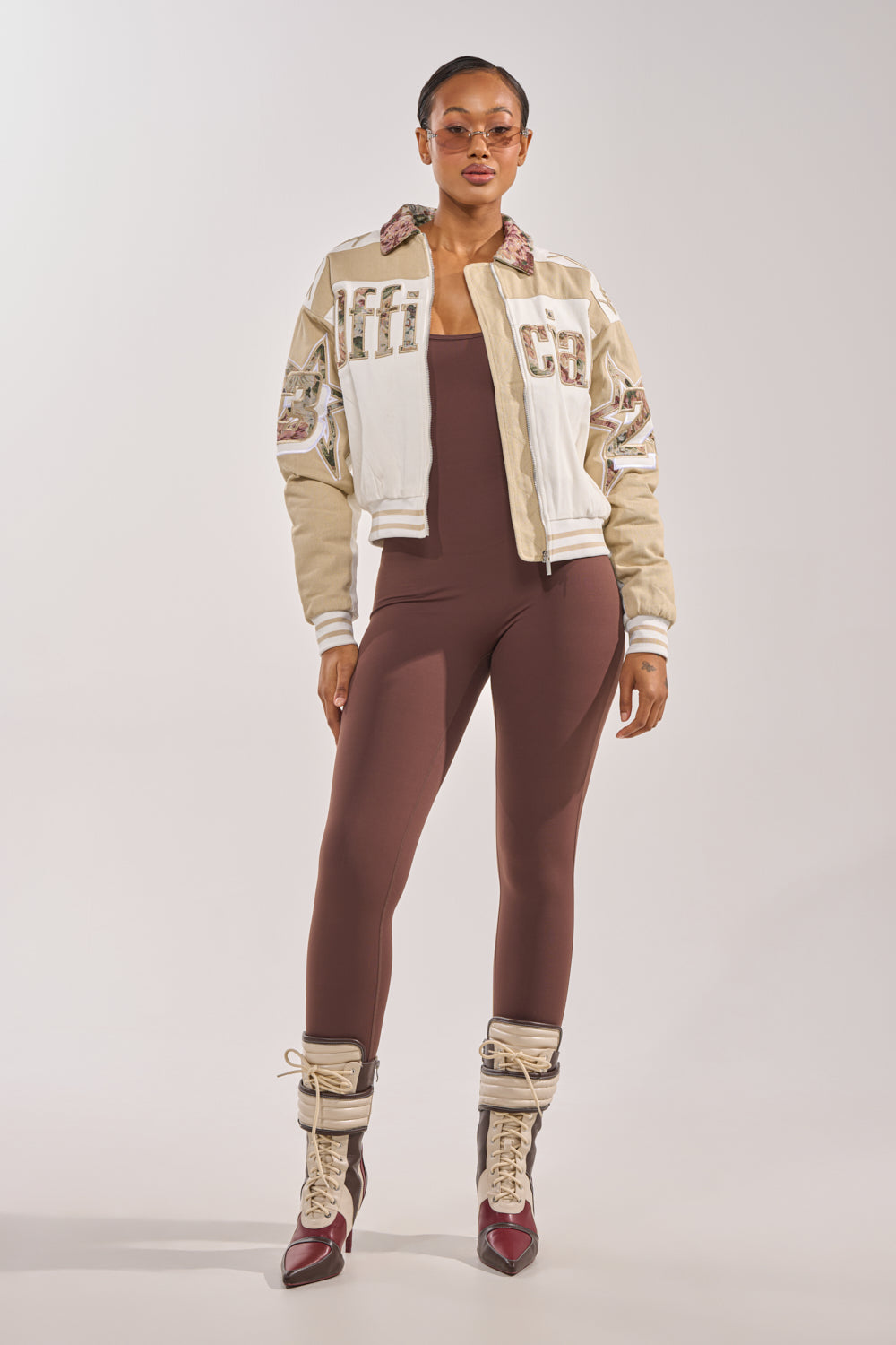 STILL THE ONE EMBROIDERED BOMBER