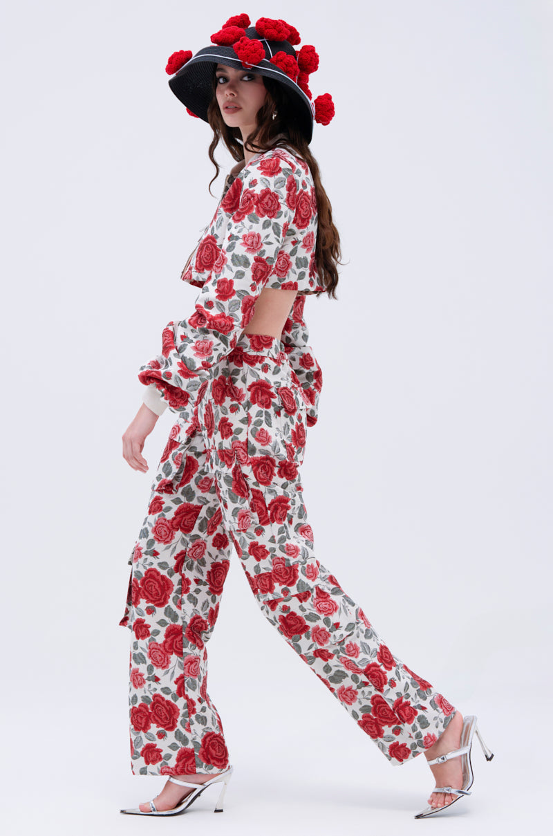FULL OF ROSES CROPPED BOMBER