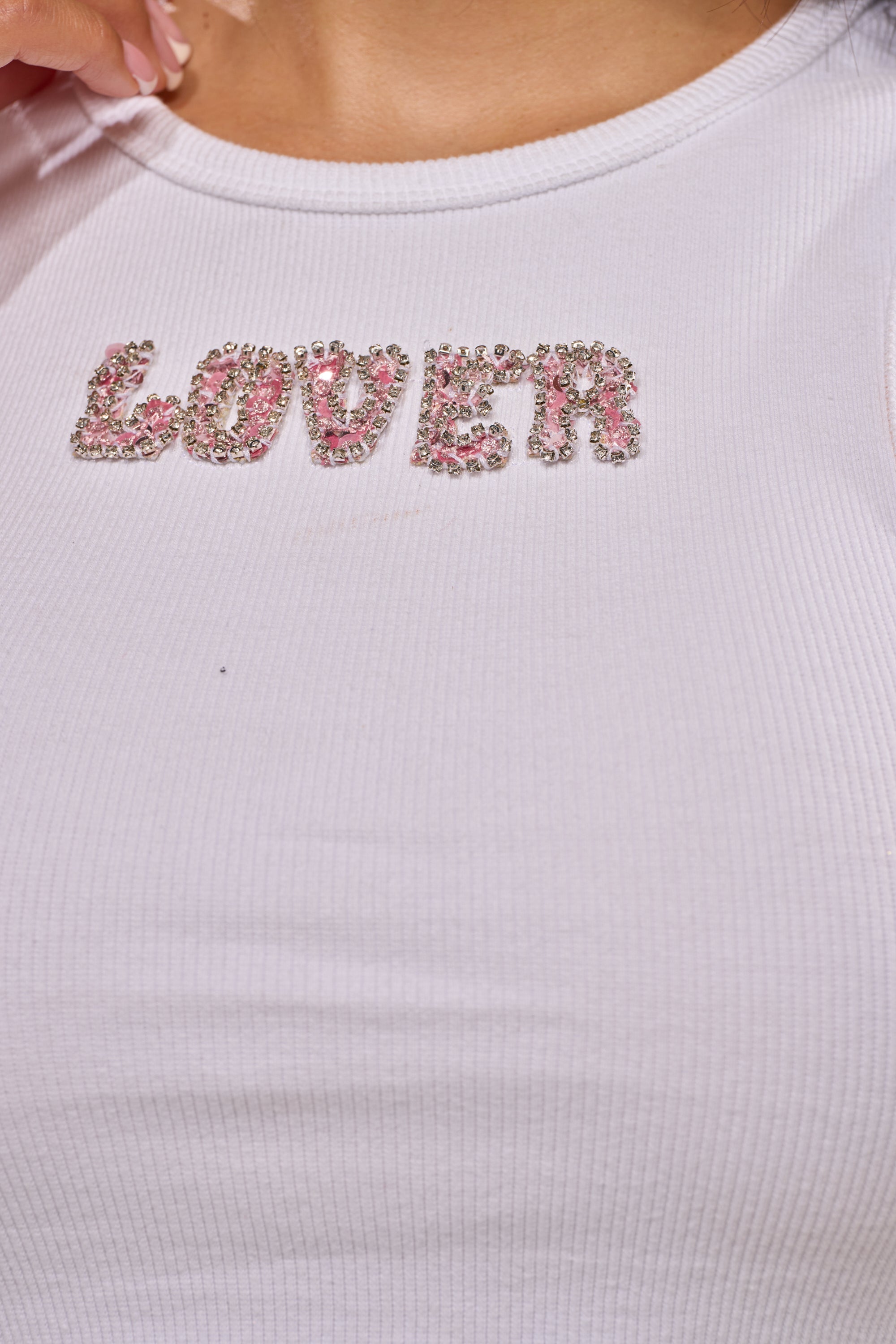 LOVER GIRL RIBBED TANK