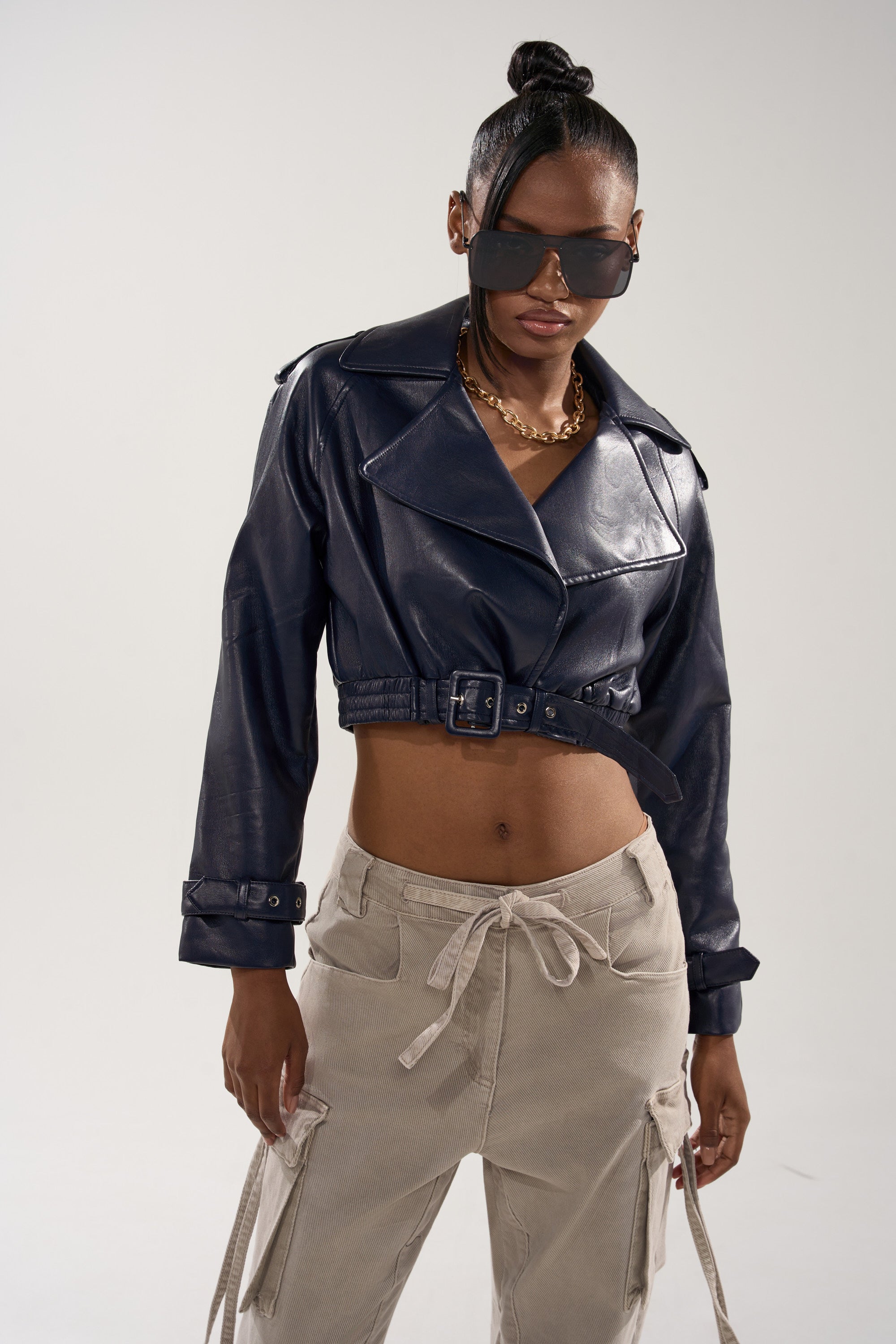 BUTTER LUXE MOTO IN NAVY