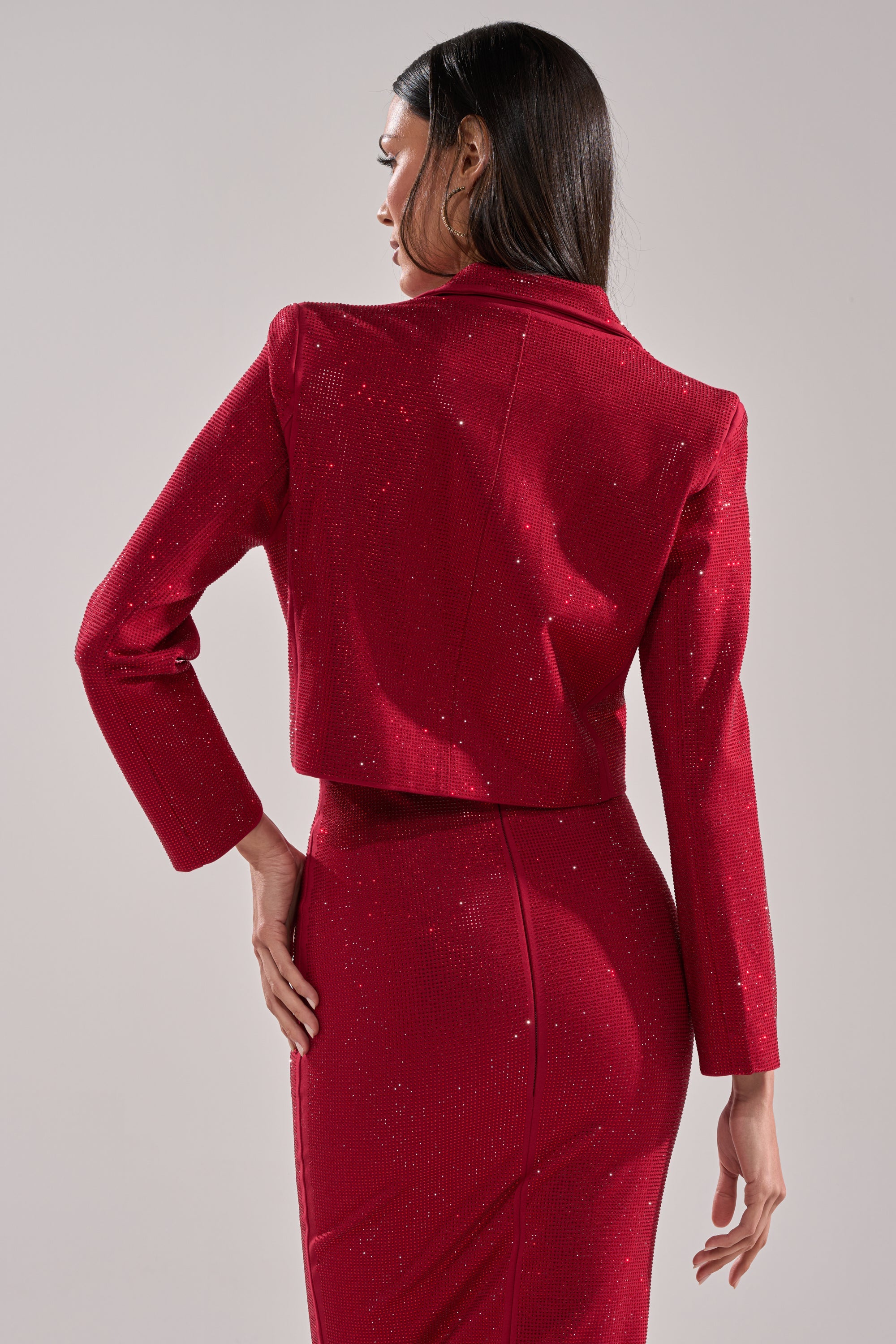 ICED OUT RHINESTONE BLAZER