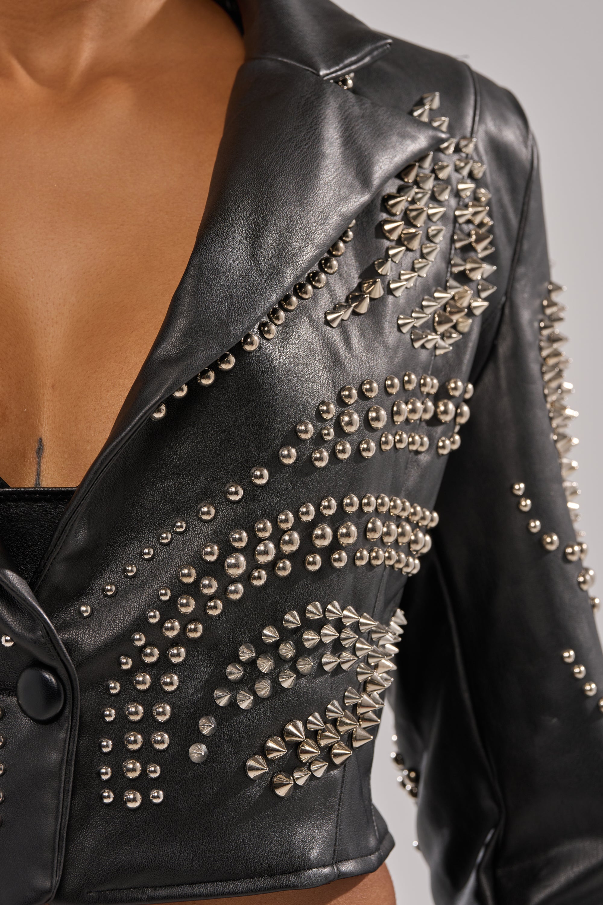 GONE BAD STUDDED BLAZER