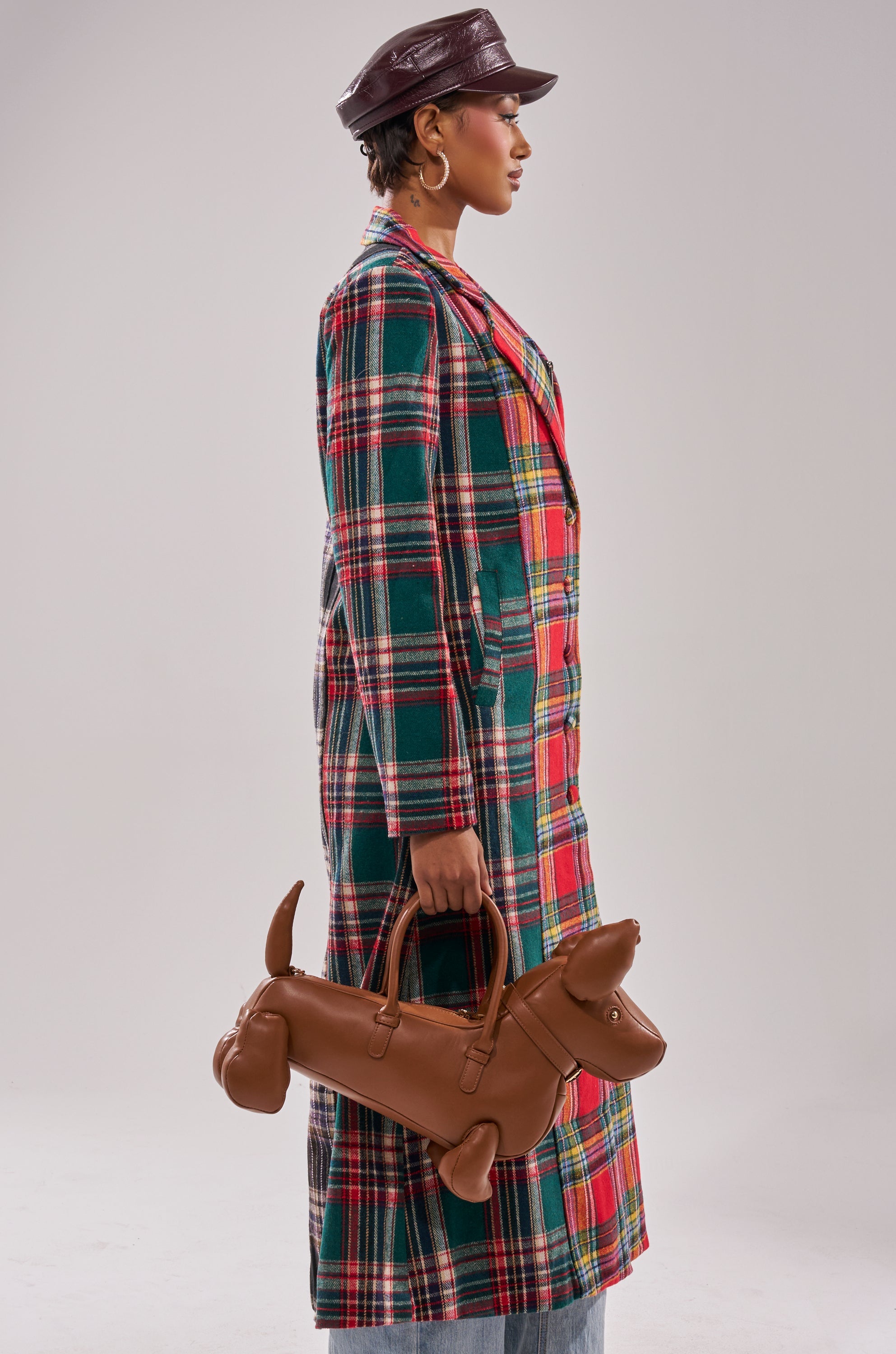 TALK TO ME NICE PATCHWORK TRENCH