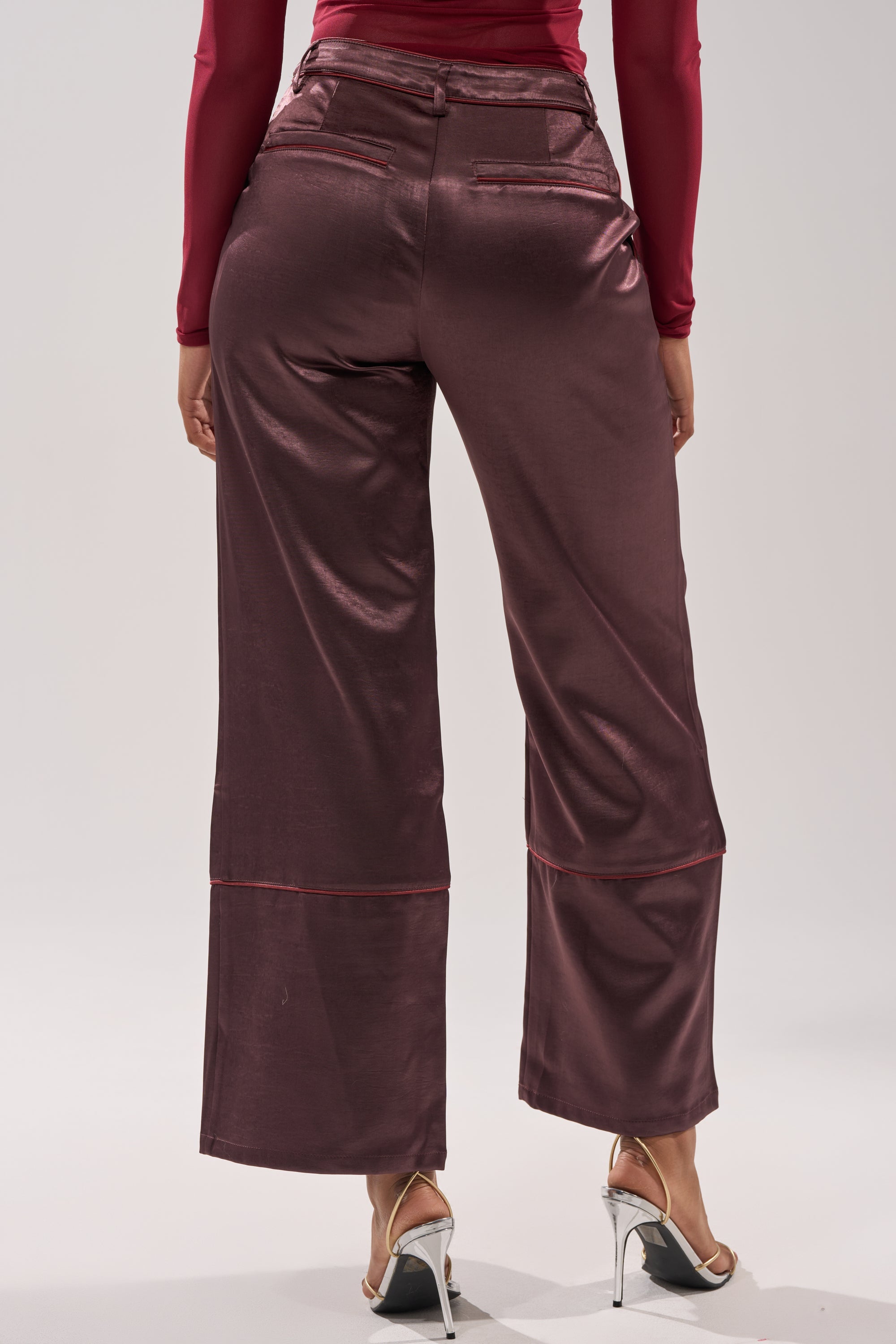 SLOW DOWN SATIN TROUSER