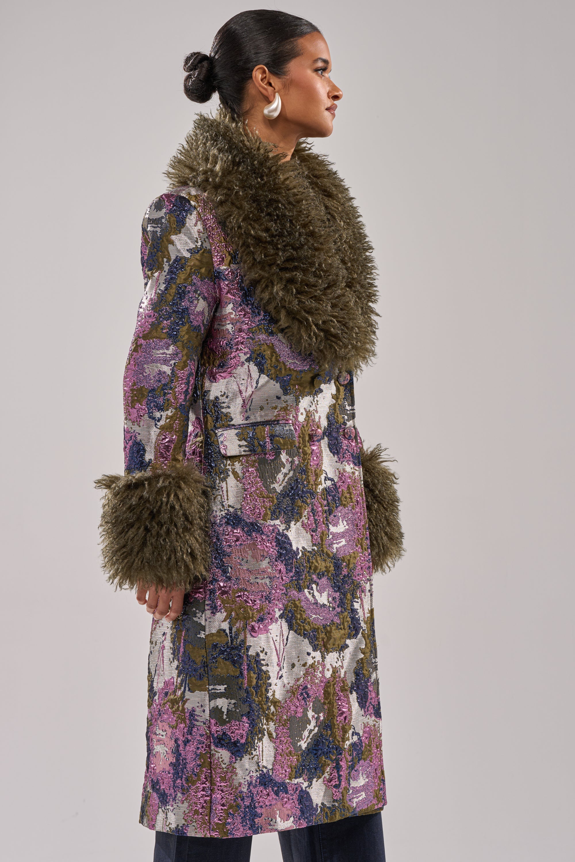 GEORGINA BROCADE TRENCH