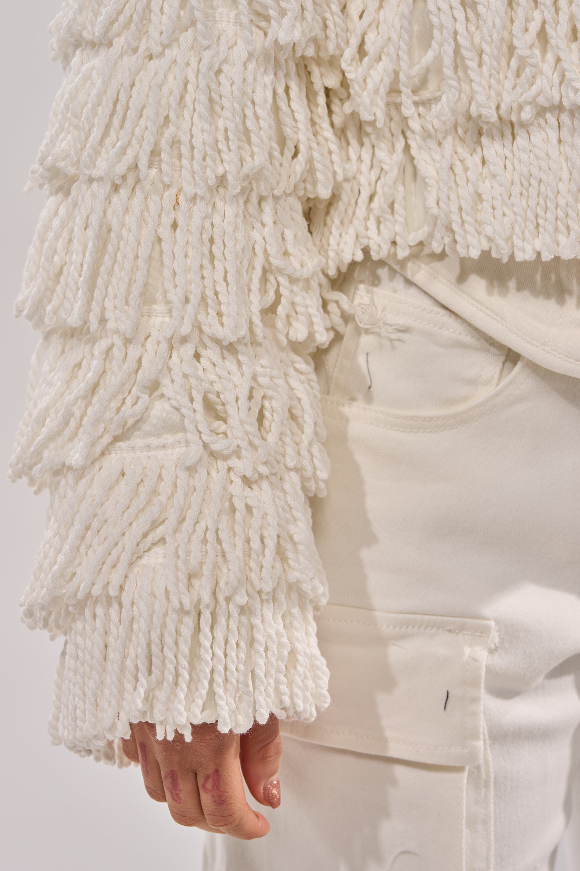 FREYA FRINGE BOMBER