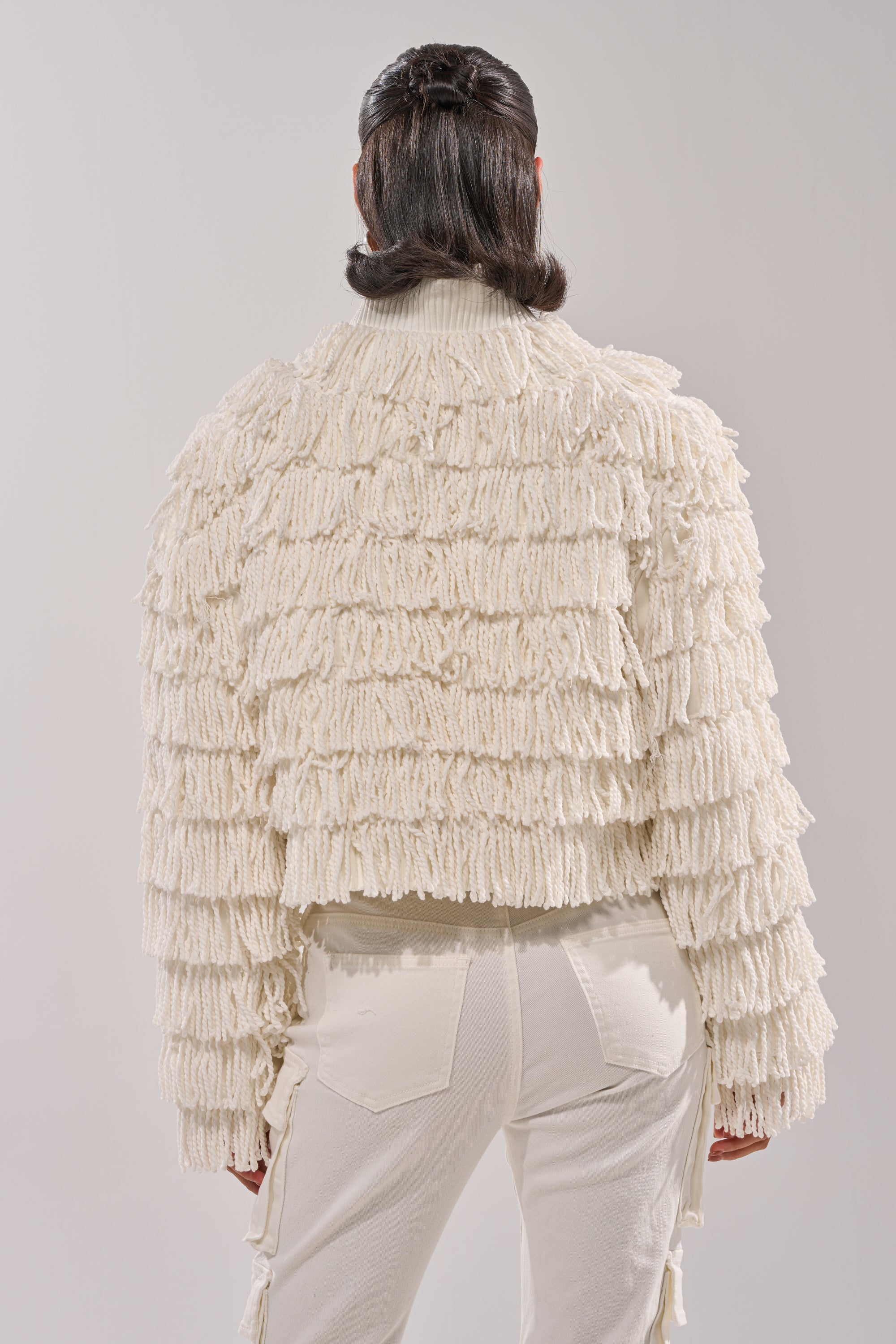 FREYA FRINGE BOMBER
