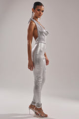 DANCE THE NIGHT AWAY RHINESTONE JUMPSUIT