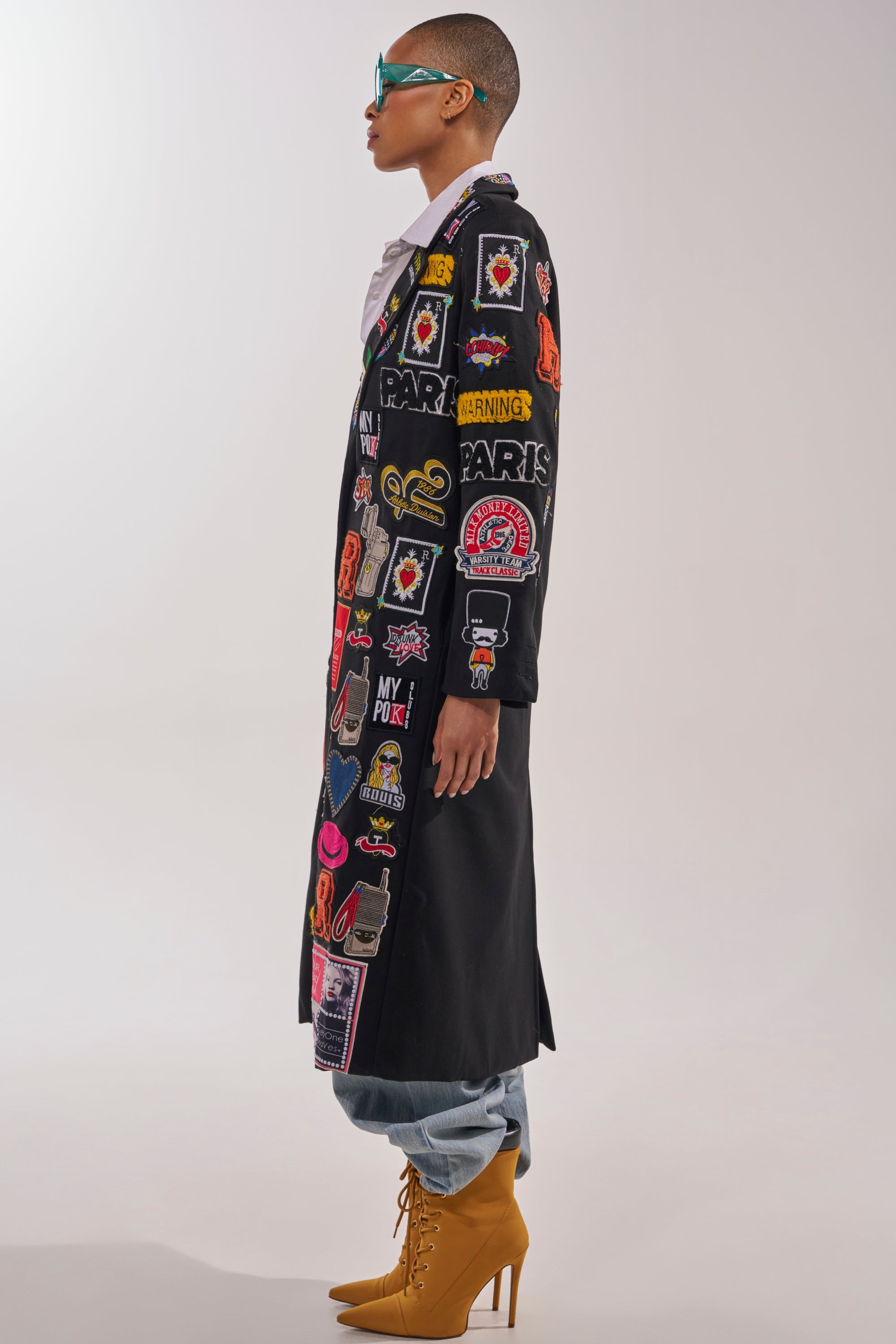 EVERYWHERE I AM PATCHWORK TRENCH