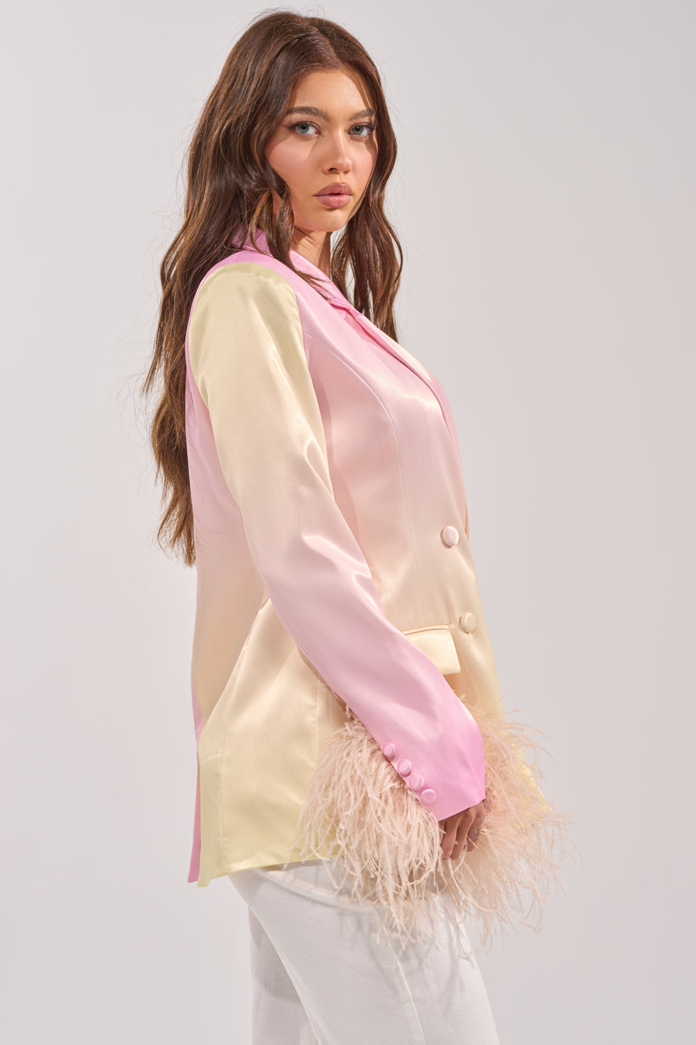 SWEET TALK SATIN BLAZER