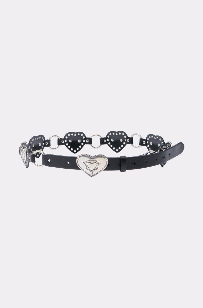 HEART ON MY SLEEVE PU BELT