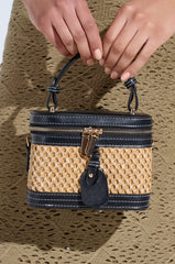 TAKE ME OUT WICKER PURSE
